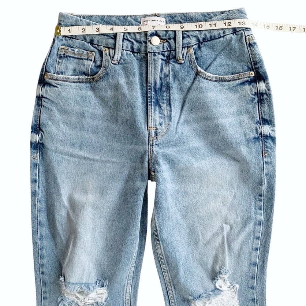 GOOD AMERICAN Good Icon Straight Leg Jeans! Retail$155 - Picture 5 of 9